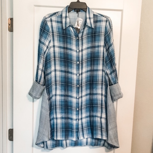 Rebecca Elliot Plaid Top - Picture 1 of 6